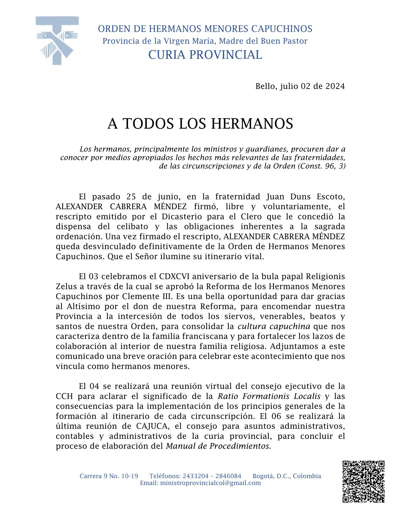 COMUNICADO 38 1