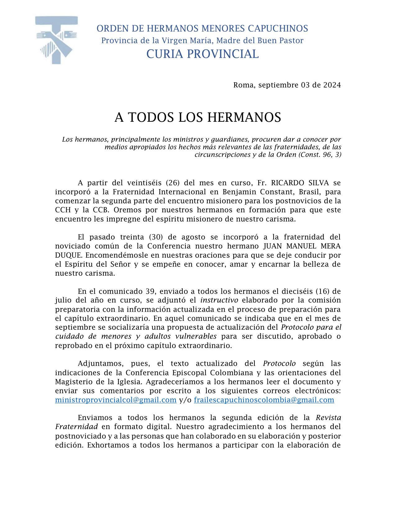 COMUNICADO 43 1
